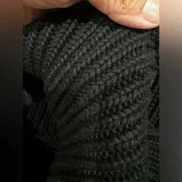 Goodthreads Women's Cotton Shaker Stitch Turtleneck Sweater Black Size XXL NNT - Picture 4 of 8